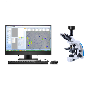 Machine d'analyse du sperme animal IN-QA2, microscope avec caméra et moniteur informatique pour la vitalité du sperme de bovins, ovins et canins, usage vétérinaire - Product Image 5