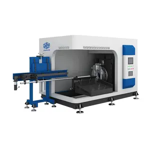 Online laser pipe cutting machine for steel tube mills 3000W MAX IPG local after-sales service in India professional supplier