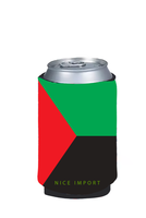Manchon isolant réutilisable en néoprène avec drapeau de la Martinique, idéal pour canettes de bière ou de cola glacé, et pour les boissons froides.