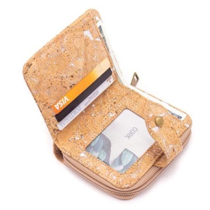 Boshiho Cork Zipper Minimalist <b>Wallet</b> with Card Holder Slim Cork Colorful Flower <b>Rfid</b> <b>Wallets</b> Card Holder Purse for Women - Product Image 4