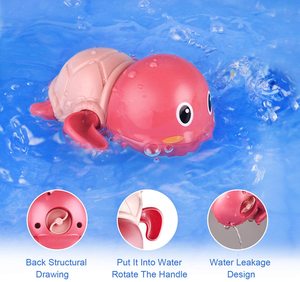 Juguetes de baño de tortuga de cuerda para bebé, juego de <span class=keywords><strong>piscina</strong></span> de juguete de bañera multicolor para niños y niñas - Product Image 4
