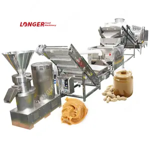 Small Scale Commercial 30kg/hr Groundnut Paste Grinding Line Peanut Butter Making Machine in henan