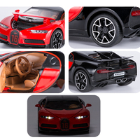 Modèle de hypercar en alliage moulé sous pression à l'échelle 1/32, portes papillon, roue avant à pression, son et lumière, ouverture du capot à rétrofriction