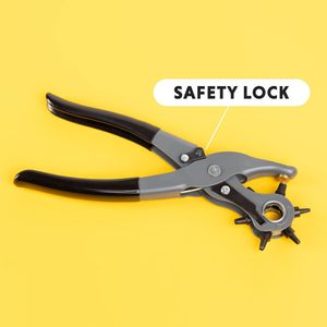 Lederen perforator, zware perforator, riemperforatorset met 6 reserve perforatiekoppen - Product Image 6