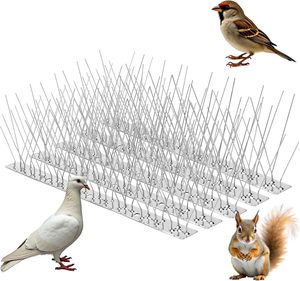 Piques anti-oiseaux en acier inoxydable 304, installation facile, dissuasion des pigeons, 25 cm, 33 cm, 50 cm, matériau de qualité supérieure, résistant aux intempéries, utilisation en extérieur - Product Image 1