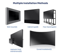 Pantalla de señalización Digital 3D de 55 pulgadas, pantalla de empalme, pared de vídeo LED, bisel estrecho de 3,5mm, Panel de pared de vídeo HD de 1080P, Sistema completo