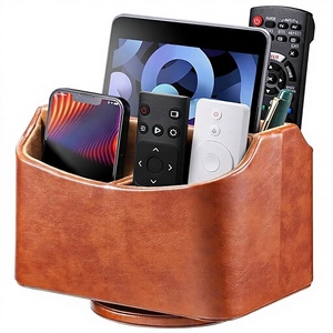 Wooden Modern Handmade <b>Remote</b> Organizer Box with 5-Layer Multiple Compartments for Desktop Use - Product Image 5