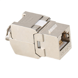 Eug Glory — connecteur réseau RJ45 Cat6A plaqué or, connecteur modulaire, blindé, pour fil solide - Product Image 3