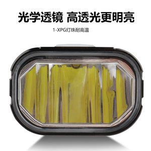 Yueli Bicycle Headlight Aluminum Alloy <b>Rechargeable</b> <b>LED</b> Front <b>Light</b> for Night Riding with USB Charging - Product Image 5