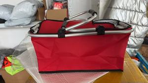 Portable Collapsible Picnic Basket Durable Storage Bag Custom Brand Logo Folding Tote for Camping Travel Grocery Shopping Use - Product Image 4