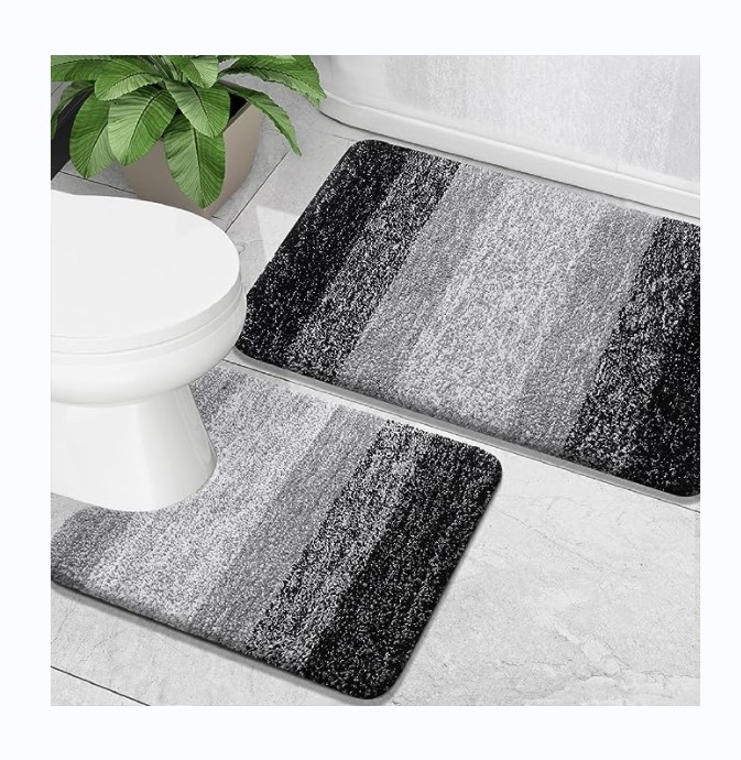 Gran oferta de alfombra de baño de microfibra súper suave de secado rápido, alfombrilla de baño antideslizante, Alfombra de puerta de Hotel de lujo, alfombrilla de ducha suave