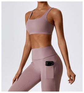 สปอร์ตบราสำหรับผู้หญิงชุดชั้นในมีสายรัดสำหรับเล่นโยคะฟิตเนสแบบกำหนดเอง - Product Image 3