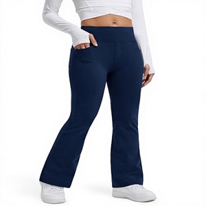 <b>Women</b> High Waist <b>Black</b> <b>Leggings</b> Slim Fit Knitted Spandex Cotton Winter Casual Solid Color Breathable Full Length Pants - Product Image 1