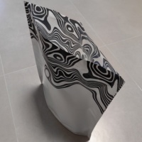Sacs Mylar mats personnalisés de 1 lb (16 oz) avec fermeture éclair à sécurité enfant, grand format, anti-odeur
