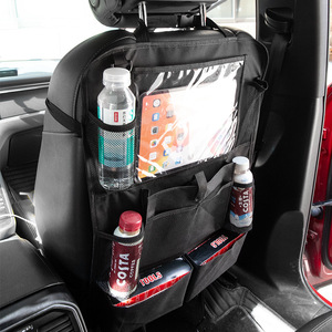 <b>Car</b> Seat Back Storage Bag Multifunctional Organizer With 8-11 Pockets For Rear Seat <b>iPad</b> And Drink <b>Holder</b> Universal Fit - Product Image 4