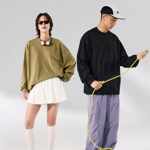 T-shirt respirant à manches longues 150g, nouvelle collection Printemps-Été 2026, haut col rond léger et très élastique - Product Image 1