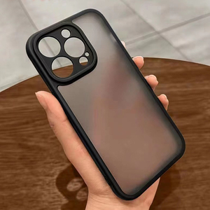 Funda de teléfono mate para iPhone 15 Pro Max para <span class=keywords><strong>Apple14</strong></span> 13 12 11, funda protectora para teléfono móvil con sensación de piel antihuellas dactilares - Product Image 2
