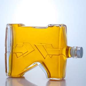 Bouteilles en verre sur mesure, tailles les plus vendues 500 ml, 700 ml, 750 ml, adaptées pour la vodka, le whisky, le rhum, la tequila, le <span class=keywords><strong>gin</strong></span>, avec bouchons en liège - Product Image 2