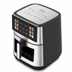 Friteuse à air multifonction 10L 1800W avec réduction de 80 % de l'huile, cuve métallique et fenêtre de cuisson visible pour usage domestique - Product Image 3