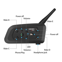 Prix de gros d'usine XINOWY V6C12000M Moto Talkie-walkie 2 pilotes Full Duplex avec écouteurs