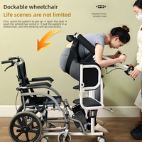 Plateforme élévatrice hydraulique portable, multifonctionnelle, pour fauteuil roulant, bain, toilette mobile, soins aux personnes âgées, machine de transfert pour patients