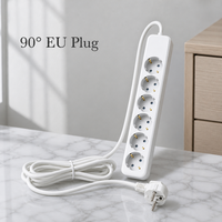 Multiprise sur mesure en cuivre massif avec protection contre les surtensions et minuterie, 6 prises, 3680W, 16A, pour hôpital, industrie, maison, bureau