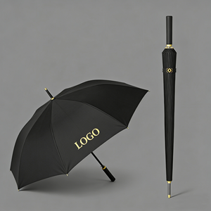 Paraguas de Golf de Alta Calidad con Diseño de Lujo, Apertura Manual, Varilla de Metal, Protección UV, 24 Varillas de Fibra de Vidrio, Logotipo Personalizado - Product Image 1