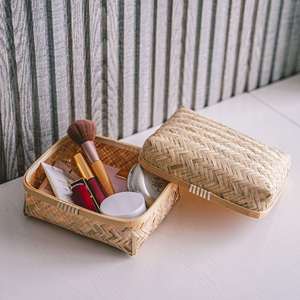 Cesta de Almacenamiento de Bambú Tejida a Mano, Organizador Natural Hecho a Mano, Solución de Almacenamiento Moderna, Multifuncional y Sostenible para Alimentos y Juguetes - Product Image 3