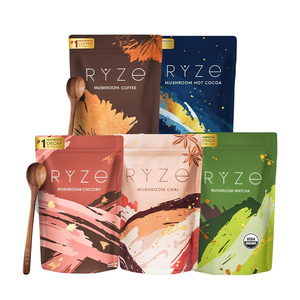 Cà phê hữu cơ Arabica RYZE dạng bột, nhãn hiệu riêng, cà phê xay OEM, cà phê hòa tan chất lượng cao với nấm Lion's Mane và Chaga - Product Image 2
