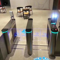 Tourniquet automatique Zento à reconnaissance faciale, flux bidirectionnel pour les bâtiments de bureaux