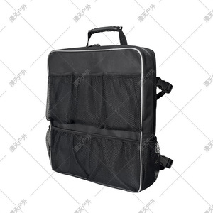 Bolsa de Almacenamiento para Respaldo de Asiento de Yate, Gran Capacidad, Rectangular, Negra, para Viajes y Camping - Product Image 5