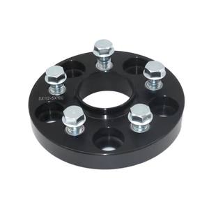 Adaptateurs et entretoises de roue Wheelsky <span class=keywords><strong>5x112</strong></span> à <span class=keywords><strong>5x100</strong></span> en aluminium forgé noir mat, adaptateurs de roue centrés sur les goujons - Product Image 1