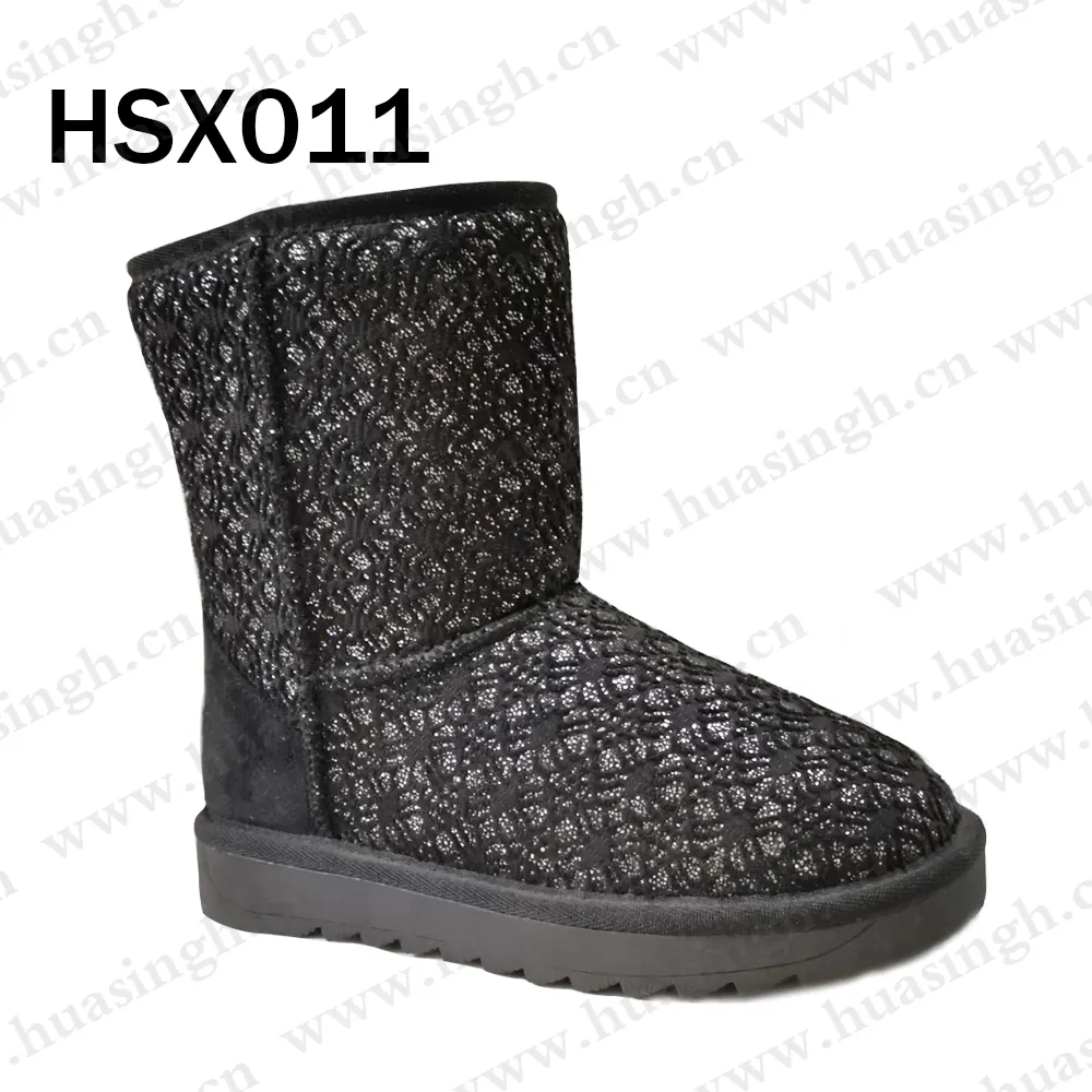 ZH, moins 30 degrés doublure en peluche bottes de neige d'hiver en plein air beau travail moins cher anti-froid dame chaussures bottes HSX011