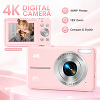 Cámara Digital Mini Innovadora 2026, CMOS Full HD, Diseño Portátil, 48MP, Zoom 18X, Modelo DC02S