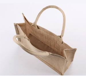 Borsa da Shopping in juta riutilizzabile riciclabile eco-friendly, borsa da spiaggia con logo personalizzato - Product Image 6