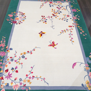 Bộ sưu tập của tay dệt <span class=keywords><strong>handknotted</strong></span> làm len khu vực Thảm hiện đại làm bằng tay len và Vàng Trung Quốc thảm - Product Image 4