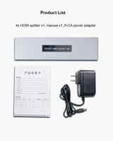 DTECH haute définition 4K x 2K @ 60Hz répartiteur HDMI2.0 1x8 8 ports 1 entrée hdmi 8 sortie hdmi équipement audio vidéo