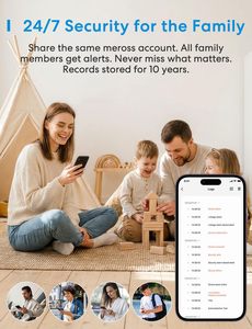 Détecteur de fumée connecté <span class=keywords><strong>Meross</strong></span> Matter, capteur optique double intelligent WiFi, notification d'application, compatible Apple Google Home, hub 33 mm - Product Image 5
