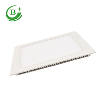 Plafonnier LED carré encastré 24W, AC85 - 265V, pour bureau, maison, hôtel, intérieur