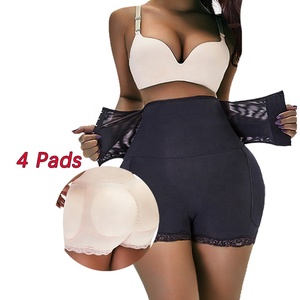 Büyük göt 4 pedleri külot karın kontrol Shapewear bel eğitmen şekillendirme kadınlar 3 Hooks yastıklı kontrol külot şekillendirici ganimet için - Product Image 2