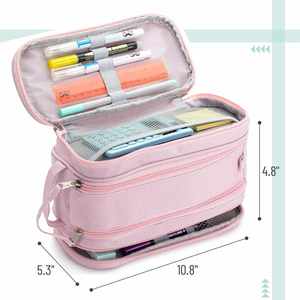 Étui à crayons en toile, trousses à crayons mignonnes, sacs à crayons, grande trousse à crayons, trousse à crayons de grande taille - Product Image 5