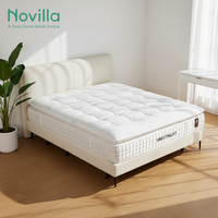 Matelas orthopédique Novilla DR803 Premium confortable et moelleux à ressorts ensachés pour lits, avec mousse à mémoire de forme et latex naturel, idéal pour les hôtels