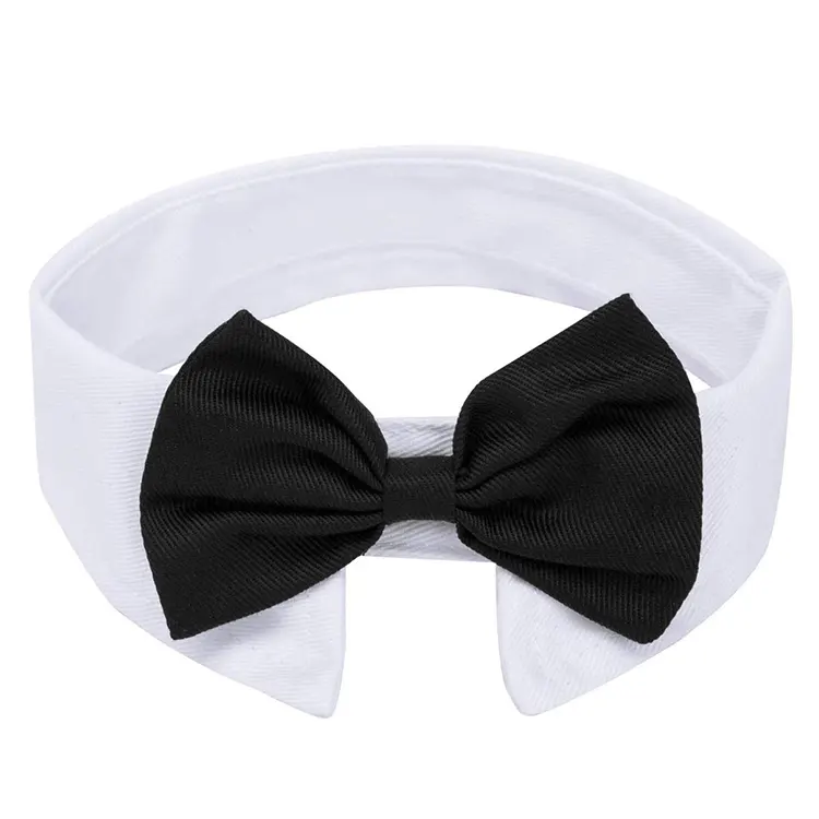 Grosir Buatan Tangan Adjustable Formal Hewan Peliharaan Bowtie Kerah Leher Dasi untuk Anjing & Kucing