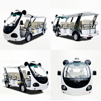 DAOD Bus touristique électrique Panda 14 places, sans entretien, batterie personnalisée, véhicule de dessin animé pour parc d'attractions