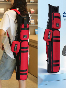 Custom Hand‑Made Pool Cue Case, 1/2 Big‑Head 9‑Ball Cue Bag, Large Capacity Portable Billiards Cue Storage Holder - Product Image 6