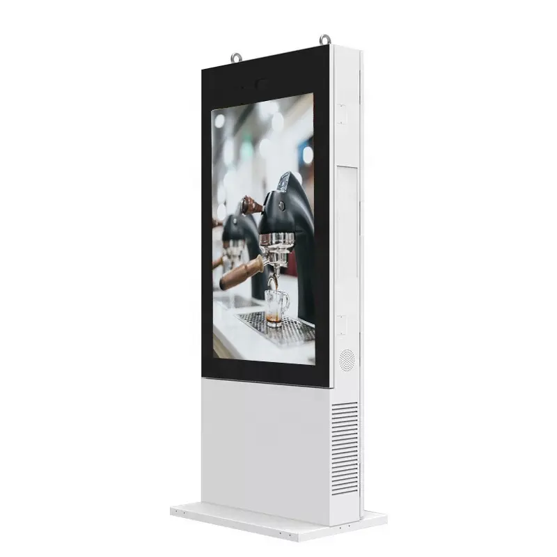 49 55 Inch Info Capacitive Touch Kiosk Totem Double Side Solar Outdoor Monitor Ad Screen LCD Display Outdoor Digital Signage