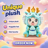 Peluche personnalisée, mascotte dragon, poupée en peluche, OEM ODM, certifiée CE CPC, design personnalisé pour cadeaux d'enfants