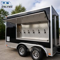 Remorque à bière homologuée ONLYWE WMI avec 8 robinets à bière pression pour café, barbecue, burgers, hot-dogs, événements et traiteur