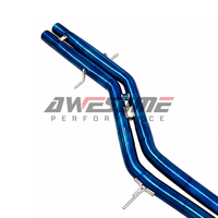 Système d'échappement Catback en titane bleu brûlé pour Audi RS Q8 4.0T V8 avec système d'échappement Valvetronic et télécommande