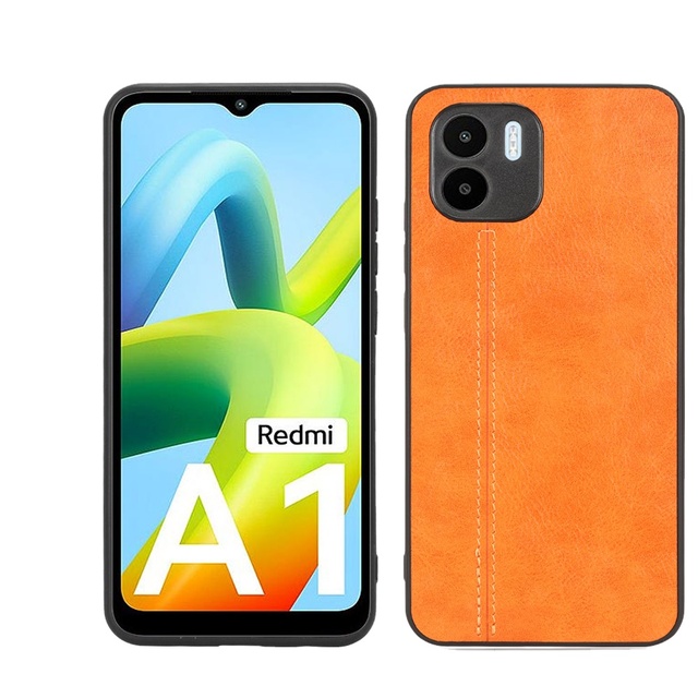 Lightweight Cowhide Pattern PU Leather Case Protective Phone Back Cover for Xiaomi Redmi A1 4G Back Cover Leather Case Shell